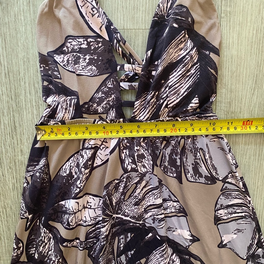 Maaji Strap Back Resort Maxi Dress Beach Bound Print Tropical Cruise - Size S - Picture 8 of 10
